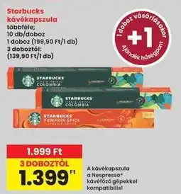 Interspar Starbucks kávékapszula ajánlat