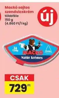 Interspar Mackó sajtos szendvicskrém ajánlat