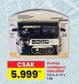 Interspar Dunlop intelligens akkutöltő ajánlat