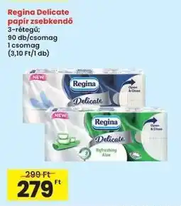 Interspar Regina Delicate papír zsebkendő ajánlat