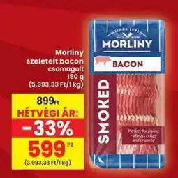 Interspar Morliny szeletelt bacon csomagolt ajánlat