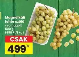 Interspar Magnélküli fehér szőlő ajánlat