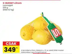 Spar S-BUDGET citrom ajánlat