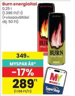 Spar Burn energiaital ajánlat