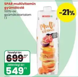 Spar SPAR multivitamin gyümölcslé ajánlat