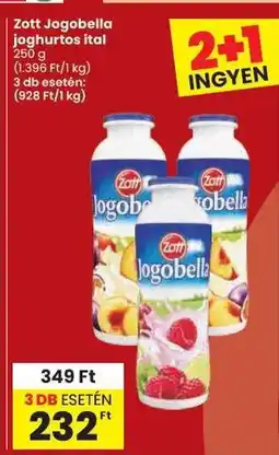 Spar Zott Jogobella joghurtos ital ajánlat