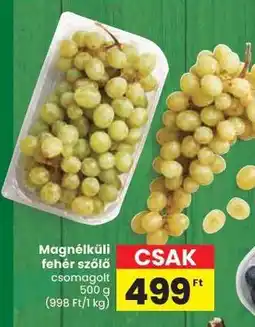 Spar Magnélküli fehér szőlő ajánlat