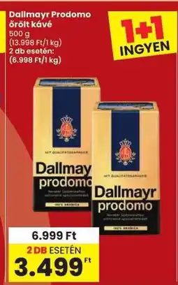 Spar Dallmayr Prodomo őrölt kávé ajánlat