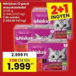 Spar Whiskas 12 pack macskaeledel ajánlat