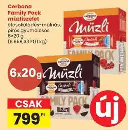 Spar Cerbona Family Pack müzliszelet ajánlat