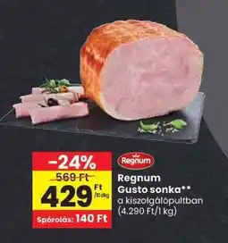 Spar Regnum Gusto sonka ajánlat