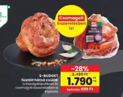 Spar S-BUDGET füstölt hátsó csülök ajánlat