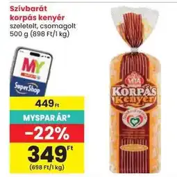 Spar Szívbarát korpás kenyér ajánlat