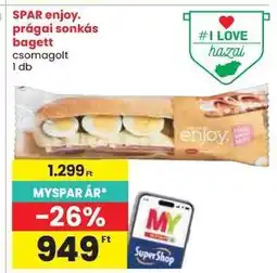 Spar SPAR enjoy. prágai sonkás bagett ajánlat