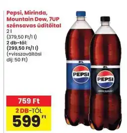 Spar Pepsi, Mirinda, Mountain Dew, 7UP szénsavas üdítőital ajánlat