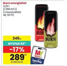 Spar Burn energiaital ajánlat