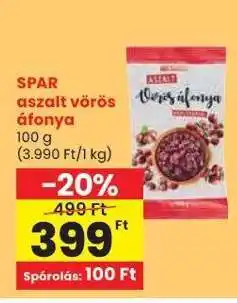 Spar SPAR aszalt vörös áfonya ajánlat