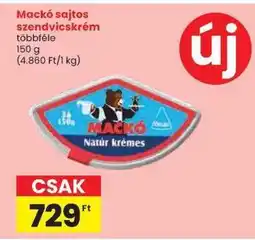 Spar Mackó sajtos szendvicskrém ajánlat