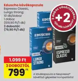 Spar Eduscho kávékapszula ajánlat