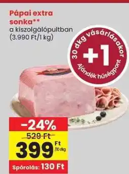 Spar Pápai Extra Sonka ajánlat
