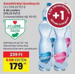 Spar SZENTKIRÁLYI Ásványvíz ajánlat