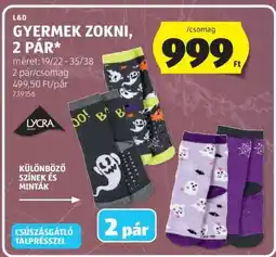 ALDI GYERMEK ZOKNI, 2 PÁR ajánlat