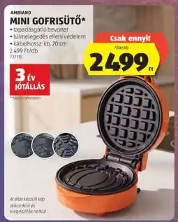 ALDI Ambiano Mini Gofrisütő ajánlat