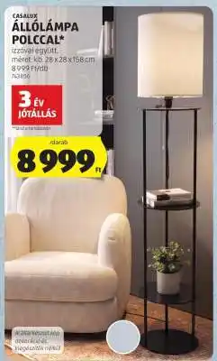 CASALUX Állólámpa polccal