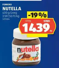 ALDI FERRERO Nutella ajánlat