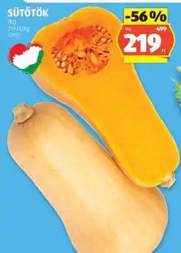 ALDI Sütőtök ajánlat