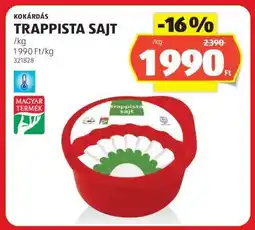 ALDI Kokárdás Trappista Sajt ajánlat