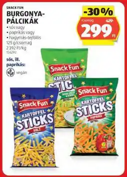 ALDI Snack Fun Burgonya-pálcikák ajánlat