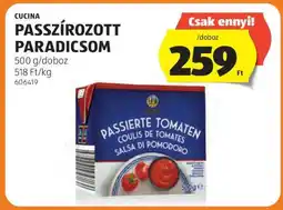 ALDI Cucina Passzírozott Paradicsom ajánlat