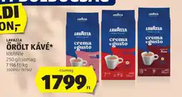 ALDI LAVAZZA Őrölt kávé ajánlat