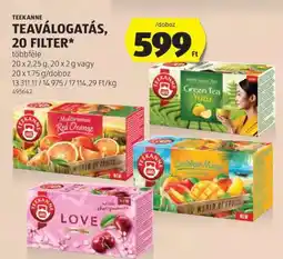 ALDI TEEKANNE TEAVÁLOGATÁS, 20 FILTER ajánlat