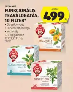 ALDI Teekanne Funkcionális Teaválogatás, 10 filter ajánlat