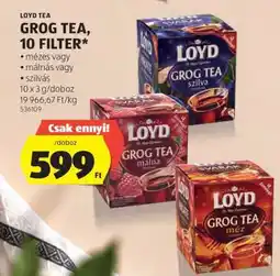 ALDI LOYD TEA GROG TEA, 10 FILTER ajánlat