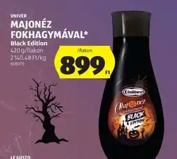 ALDI Univer Majonéz Fokhagymával Black Edition ajánlat