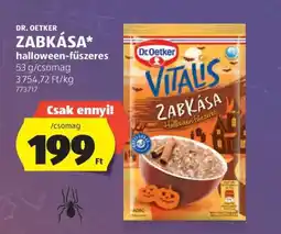 ALDI Dr. Oetker Zabkása Halloween-fűszeres ajánlat