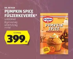 ALDI Dr. Oetker Pumpkin Spice Fűszerkeverék ajánlat