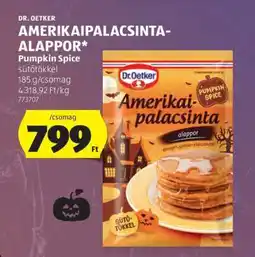 ALDI Dr. Oetker Amerikaipalacsinta-alappor ajánlat
