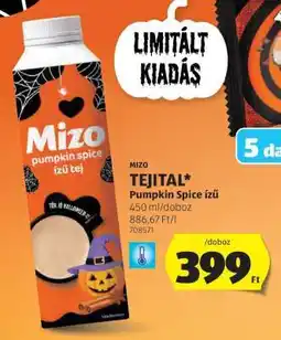 ALDI Mizo Tejital Pumpkin Spice ízű ajánlat