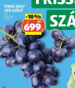 ALDI Piros vagy kék szőlő ajánlat