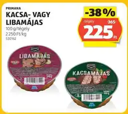 ALDI PRIMANA KACSA- VAGY LIBAMÁJAS ajánlat