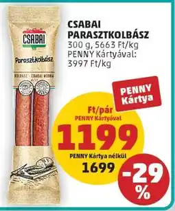 PENNY Csabai parasztkolbász ajánlat