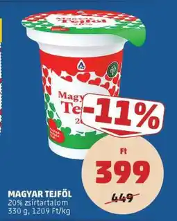 PENNY Magyar tejföl ajánlat