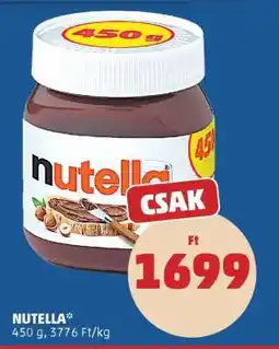 PENNY Nutella ajánlat