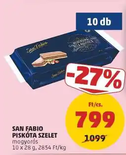 PENNY San Fabio Piskóta Szelet ajánlat
