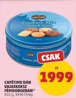 PENNY CAFÉTIME DÁN VAJASKEKSZ FÉMDOBOZBAN ajánlat