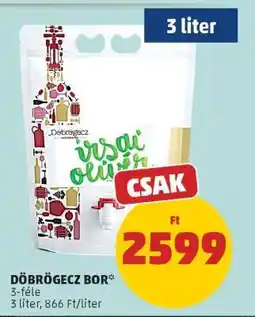 PENNY DÖBRÖGECZ BOR ajánlat